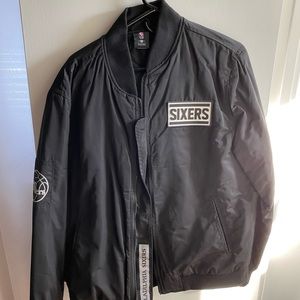 NBA SIXERS BOMBER JACKET LARGE